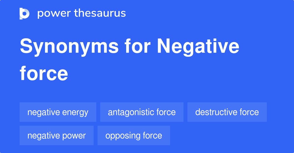 negatively synonyms