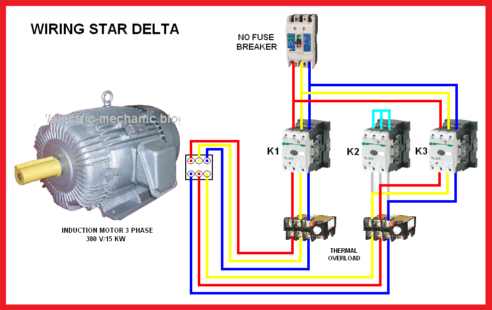 3 phase star delta motor connection diagram pdf