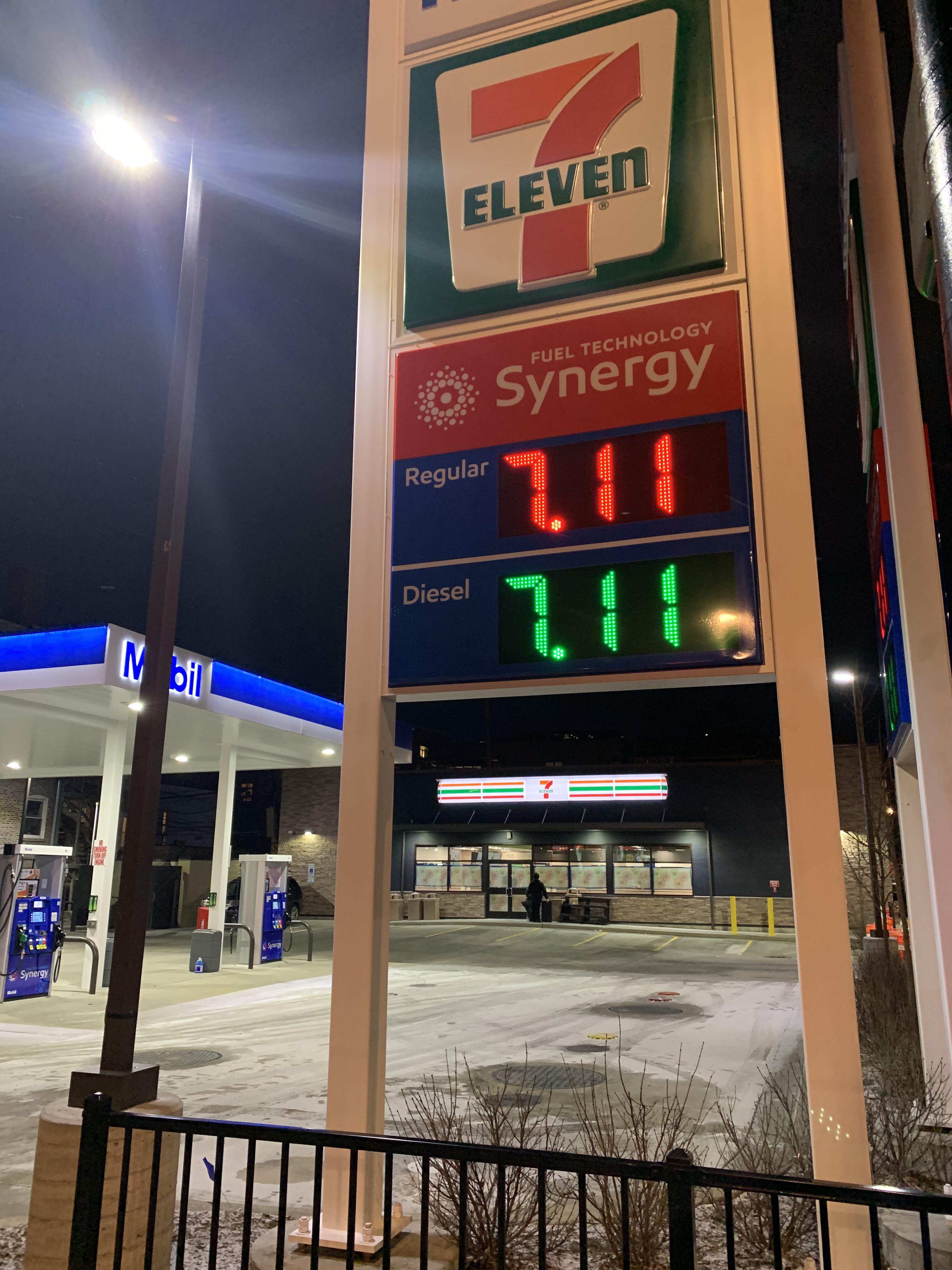 7 eleven gas price