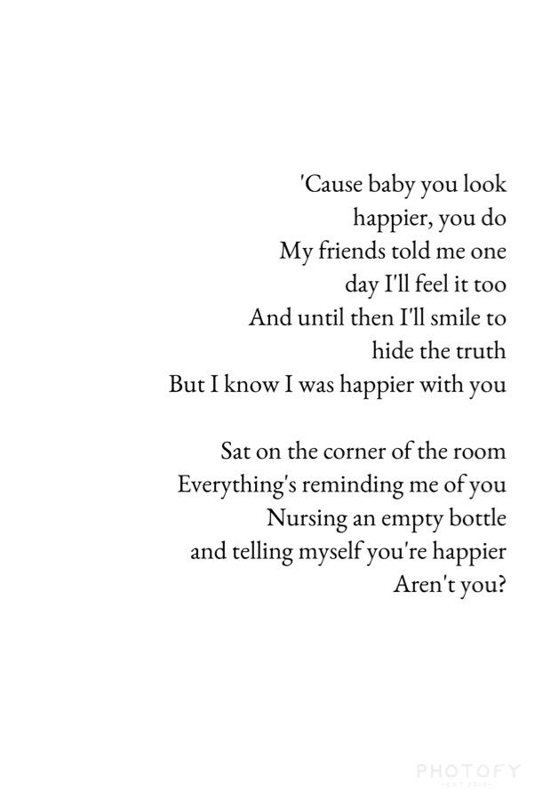 ed sheeran lyrics happier