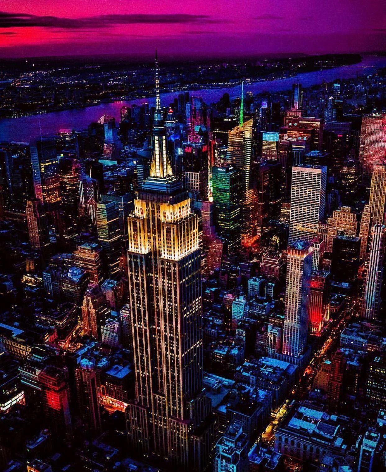 fondo de pantalla new york de noche