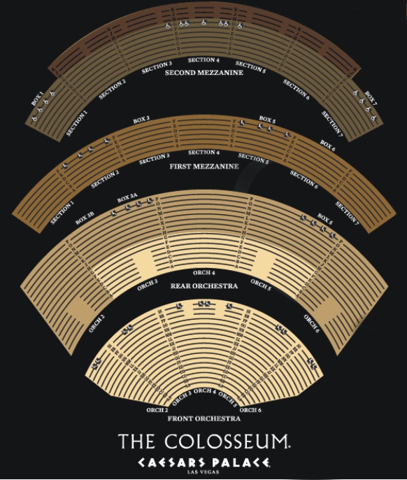 colosseum at caesars palace seating chart