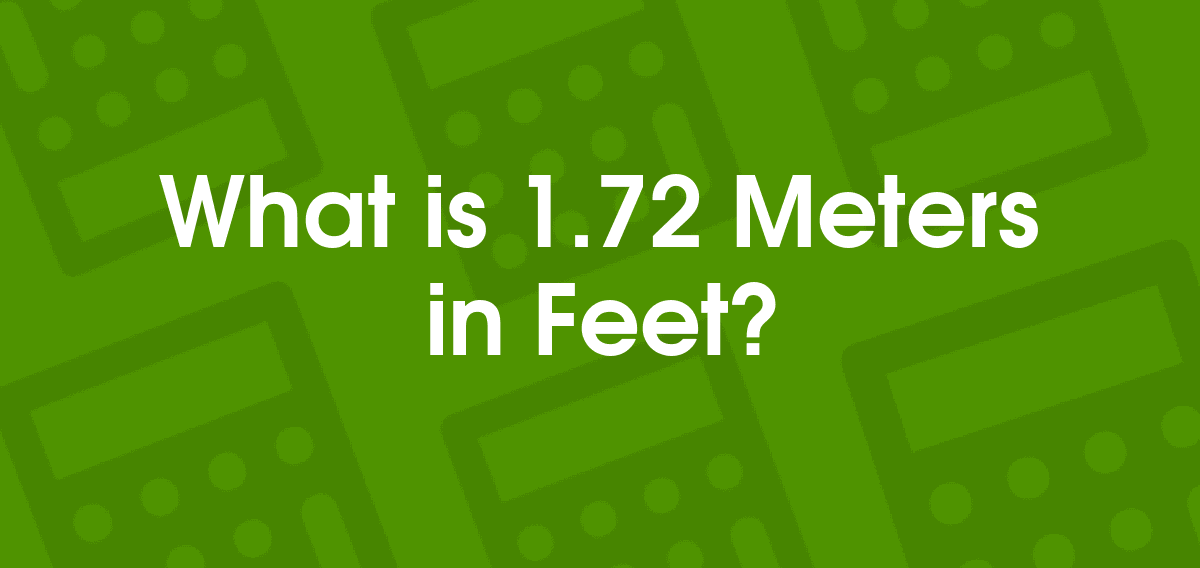 1.72 meters feet