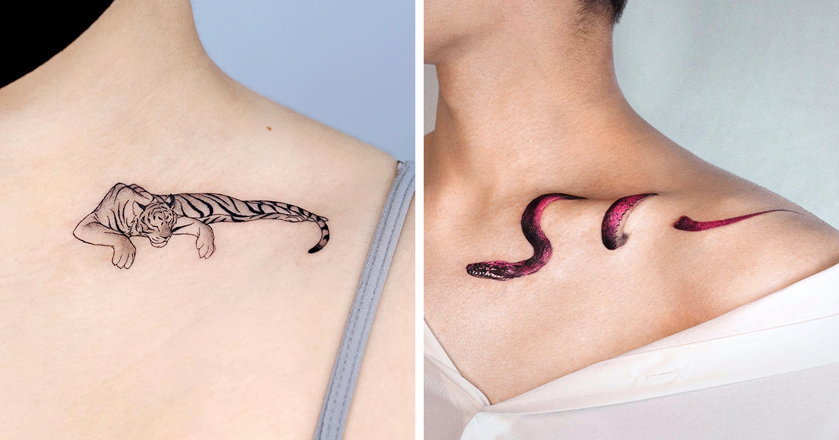 clavicle tattoo