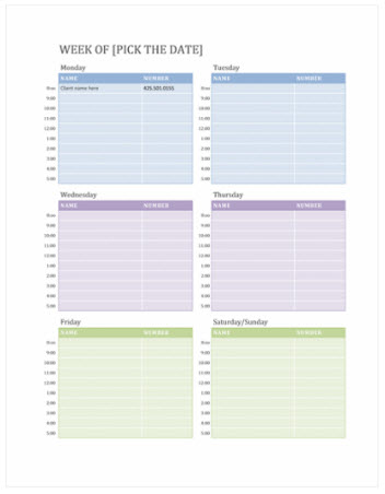 word doc calendar template