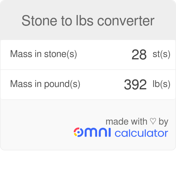 21.5 stone in pounds