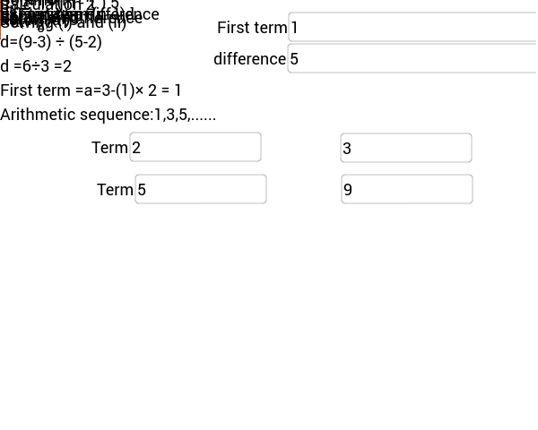 arithmetic sequence calculator