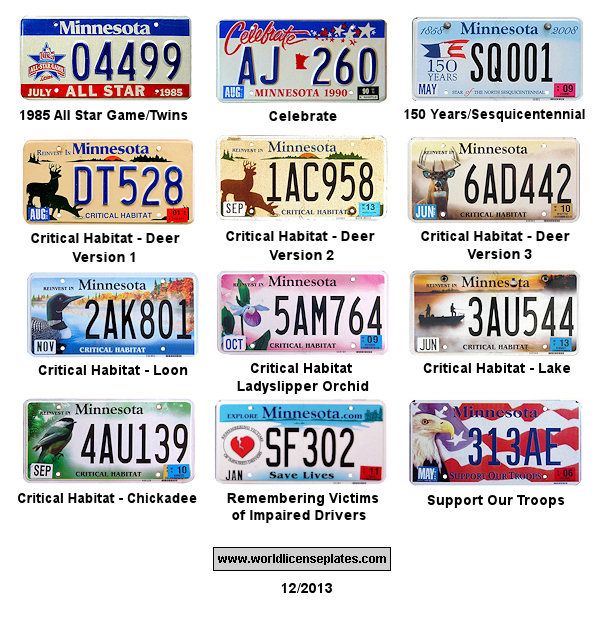 minnesota vanity plates availability