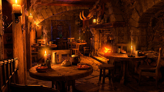 fantasy tavern interior