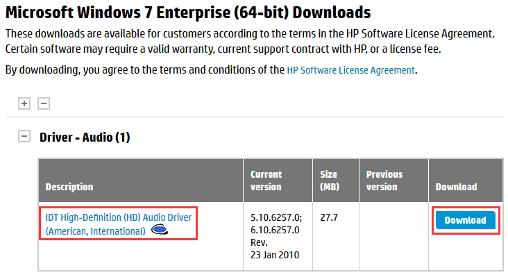 idt high definition audio codec windows 7 ultimate 64 bit