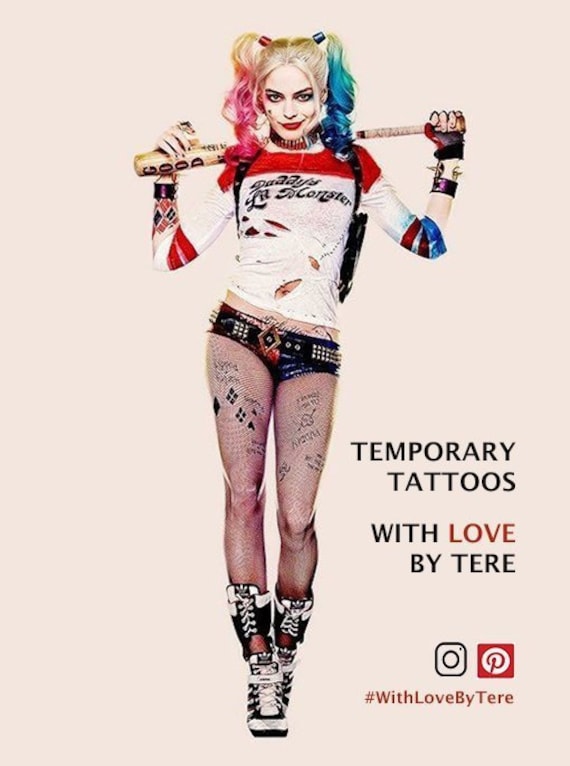 harley quinn tattoos arm