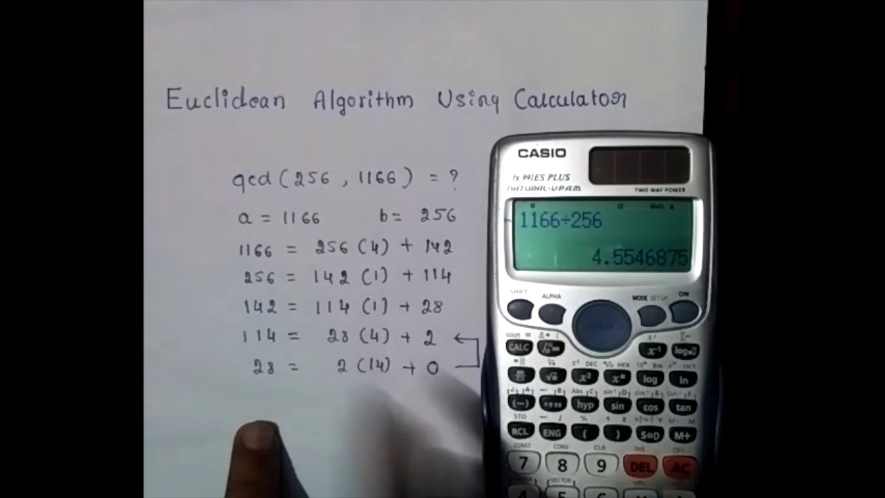 euclidean algorithm calculator