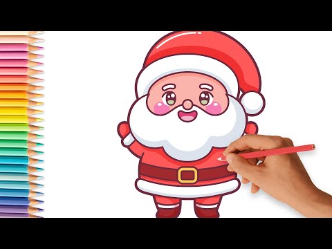 santa dibujo facil