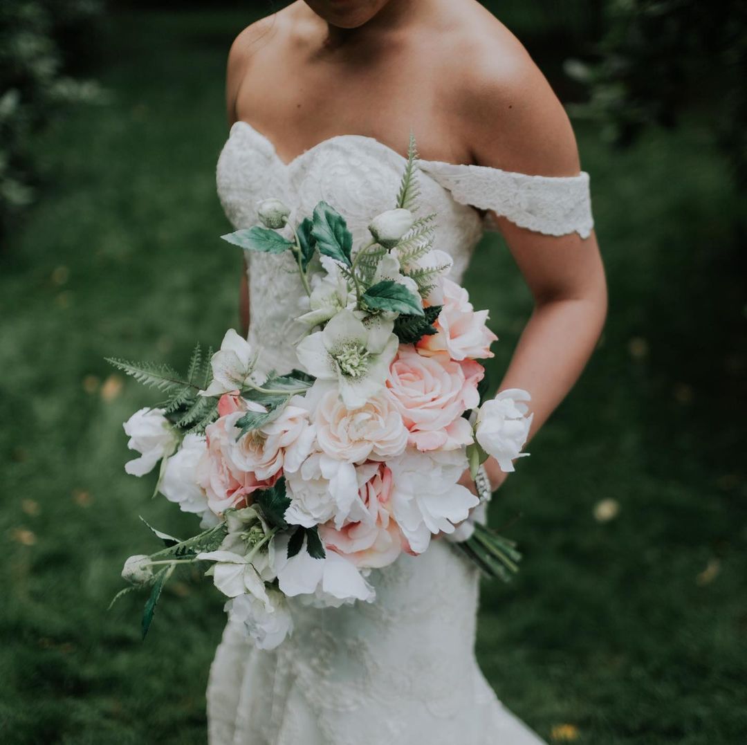 artificial flowers bridal bouquet