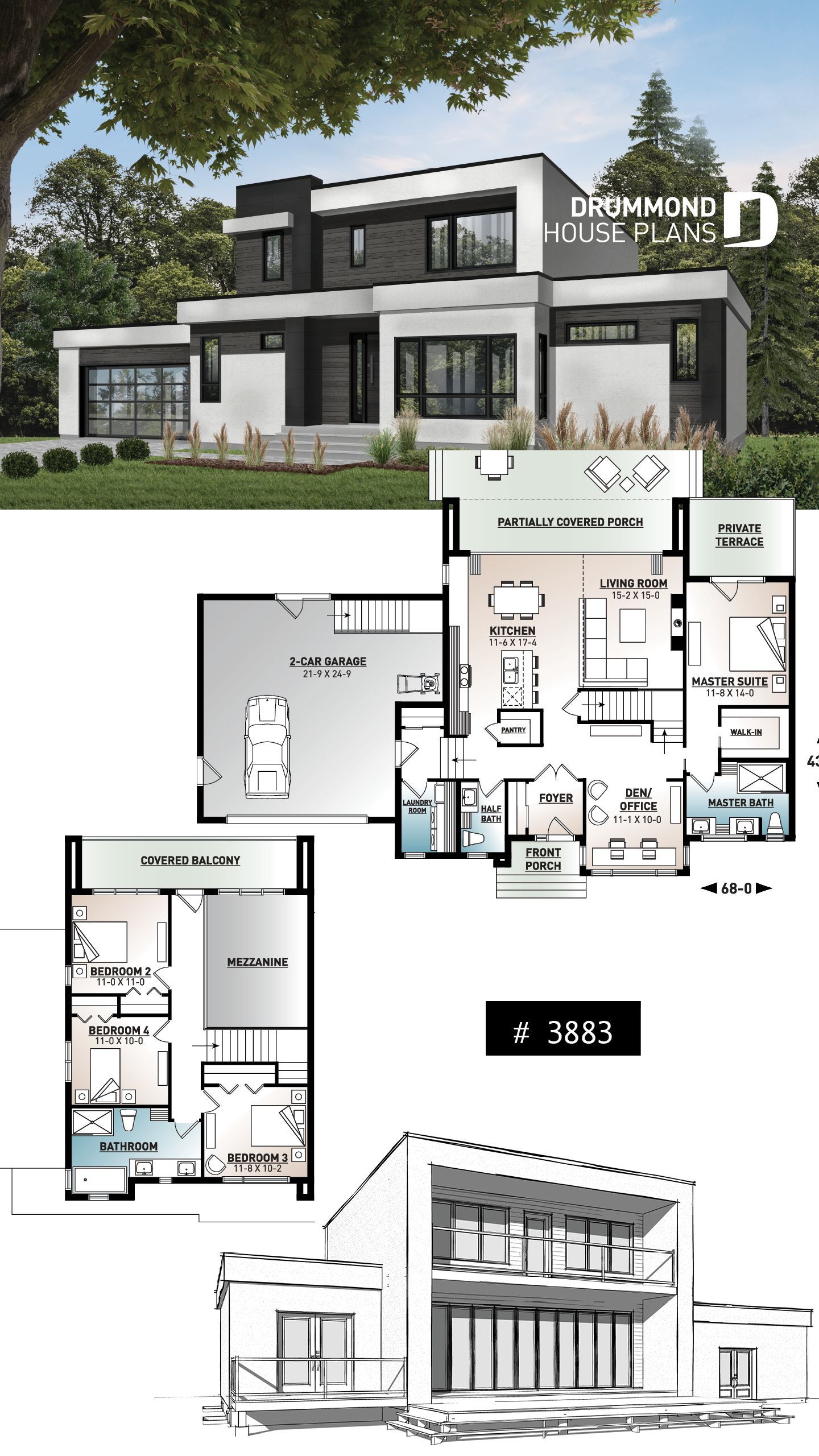 contemporary house blueprints