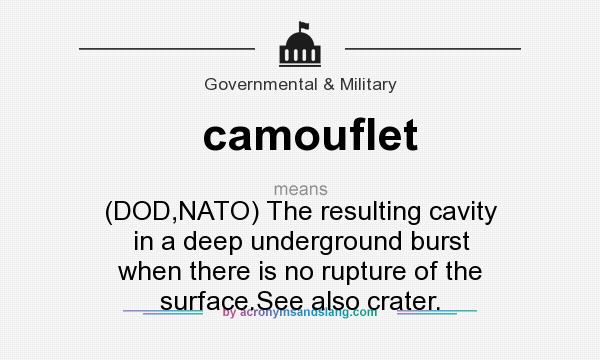 camouflet definition