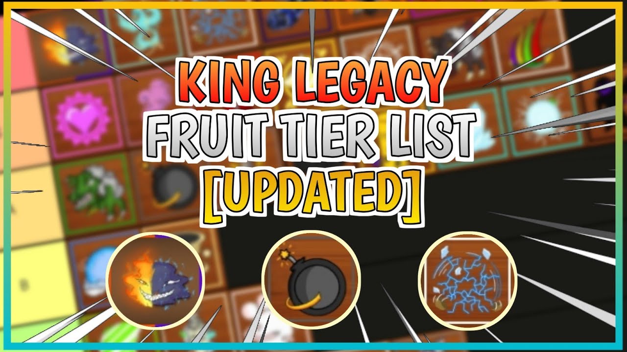 king legacy fruit tier list