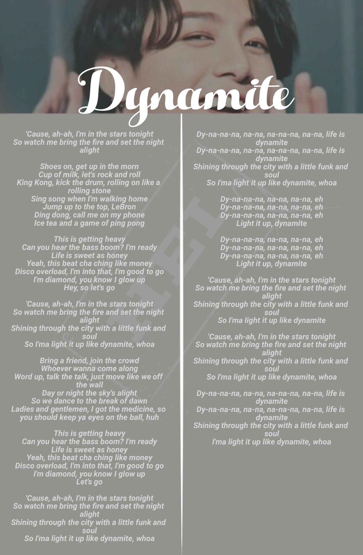 dynamite song with lyrics