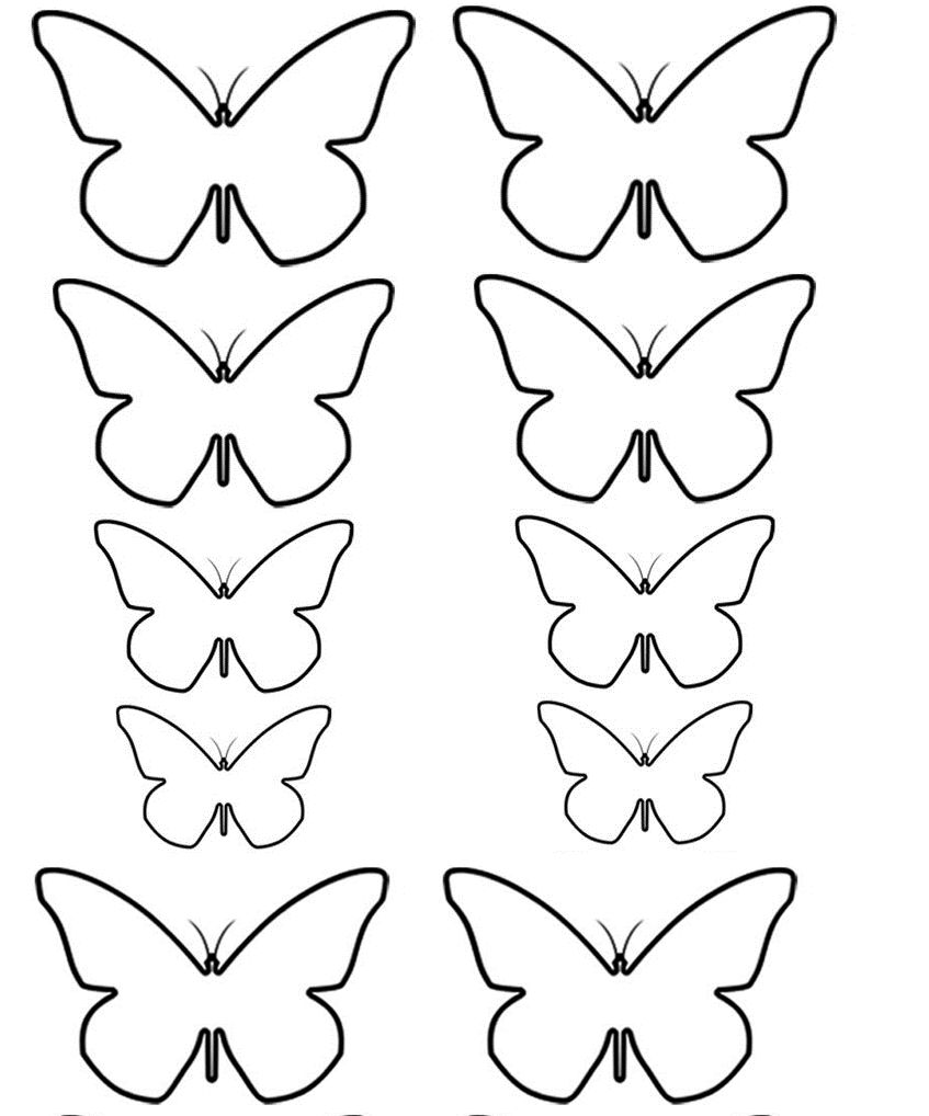 plantillas moldes de mariposas para imprimir