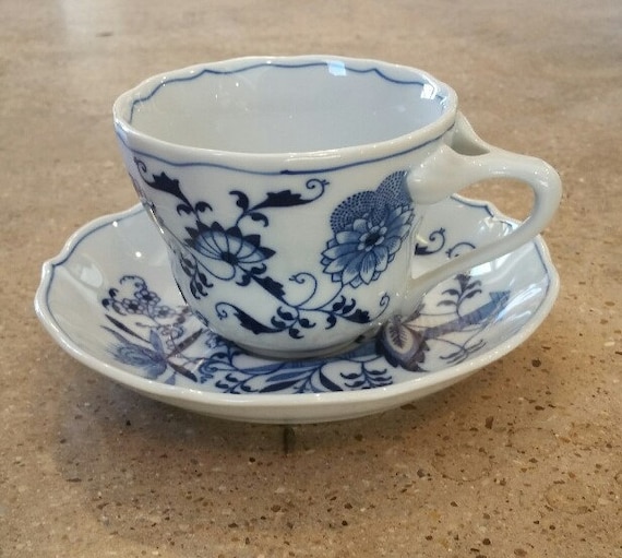 vintage blue danube china