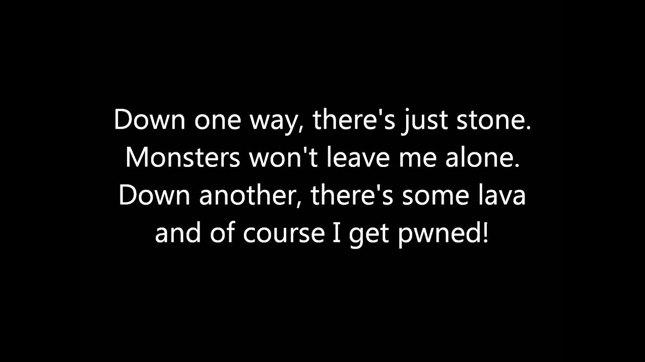 minecraft parody lyrics