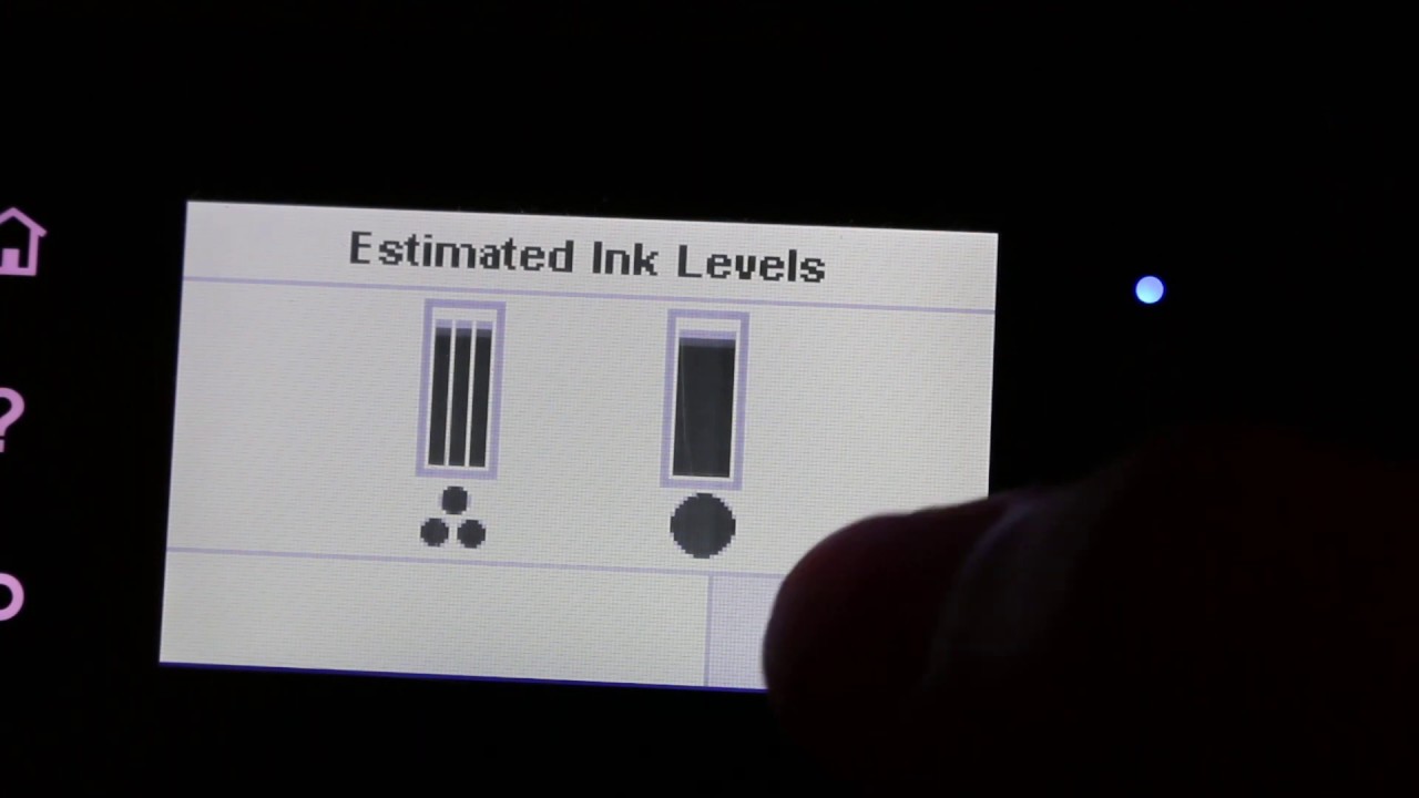 how do you check ink levels on hp printer