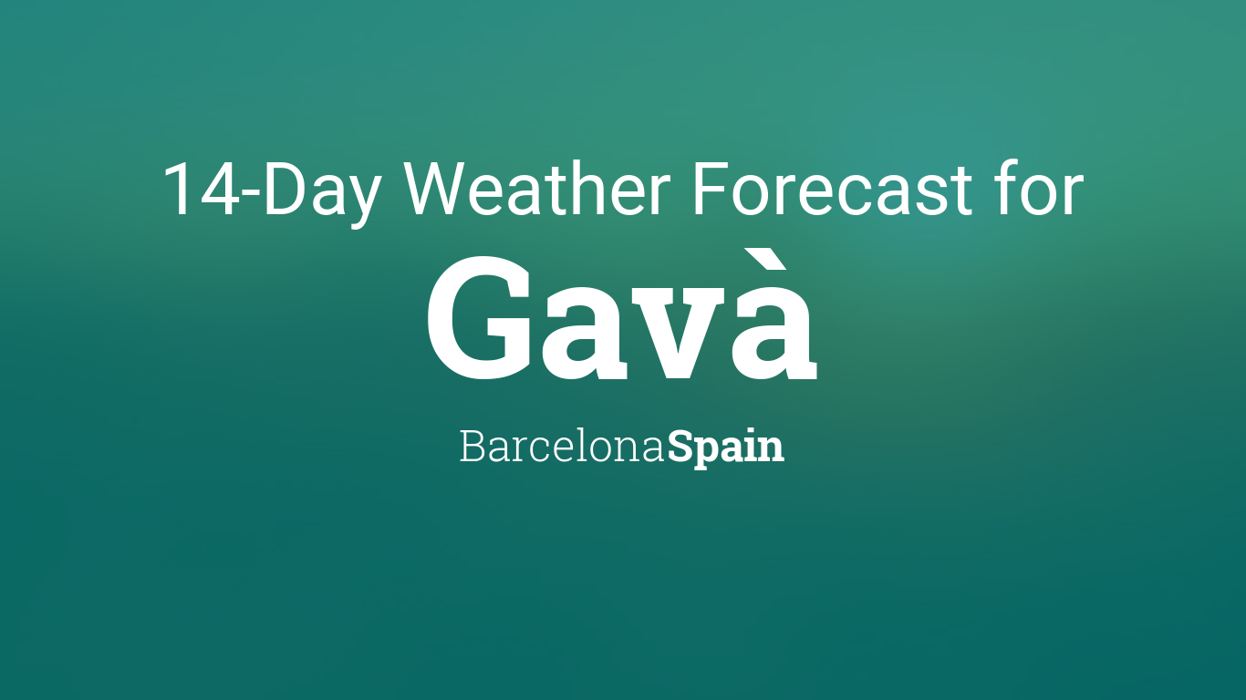 14 day weather forecast barcelona spain