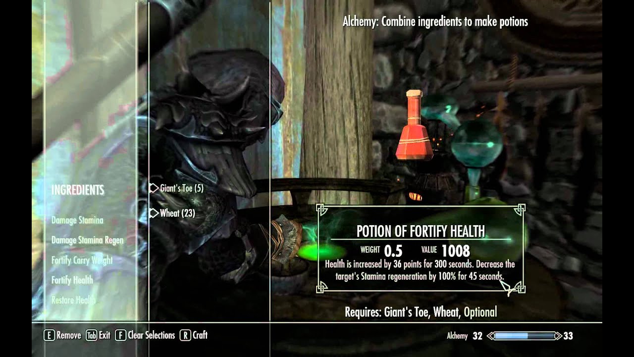 alchemy leveling skyrim