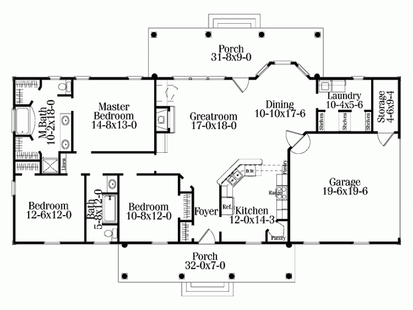 single level floor plans