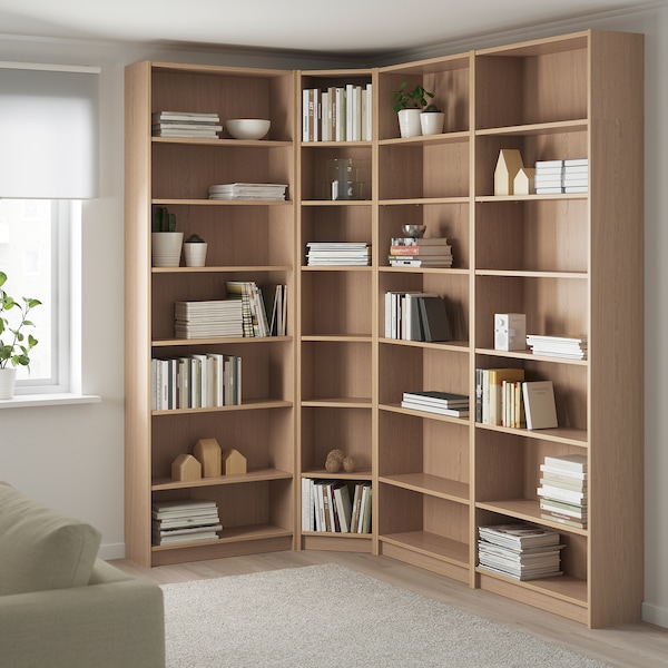 corner bookcase ikea