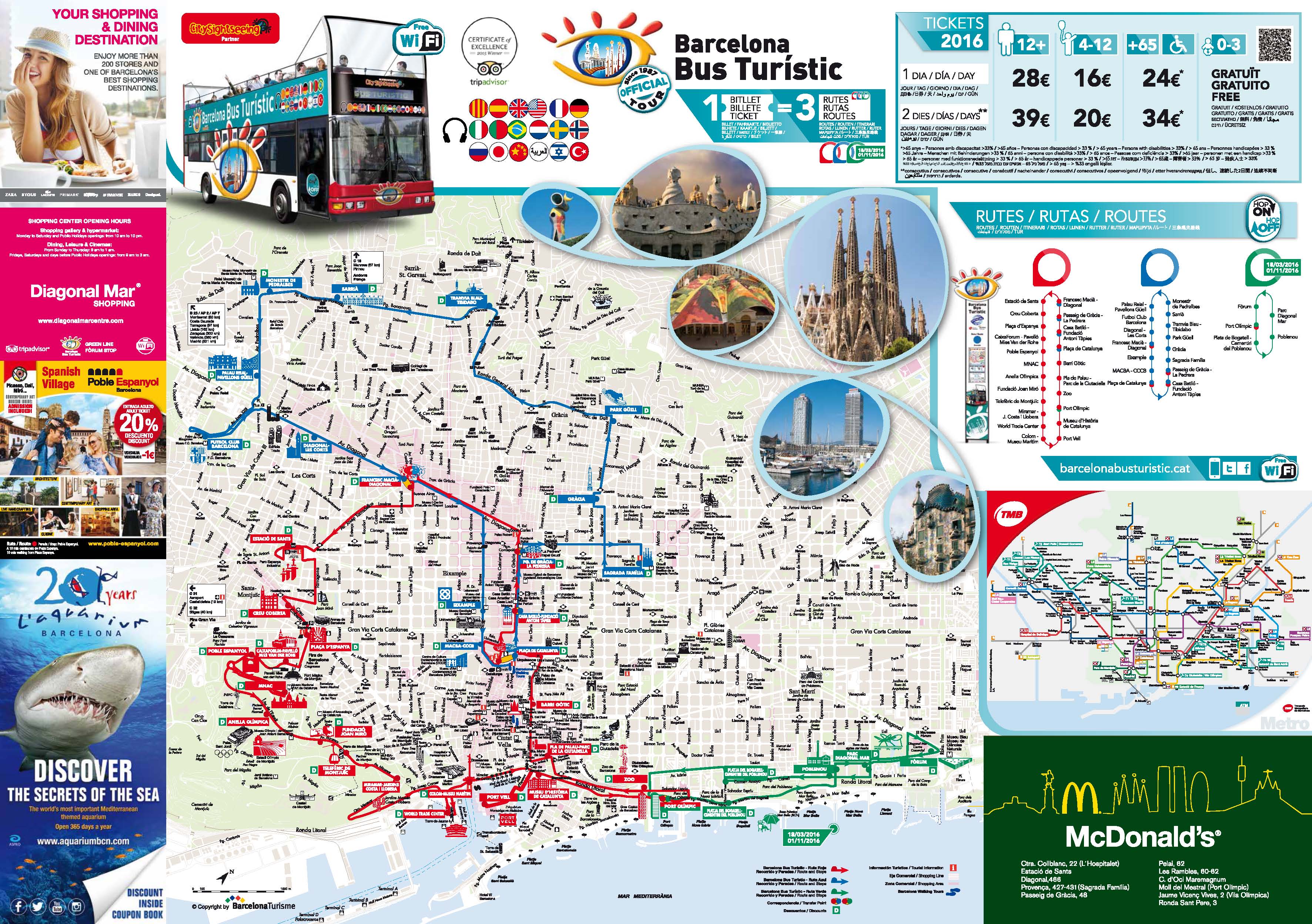 barcelona hop on hop off bus route map pdf