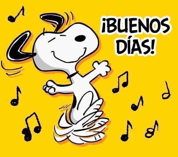 imagenes de buenos dias con snoopy