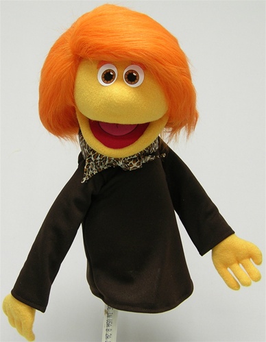 puppet with orange hair