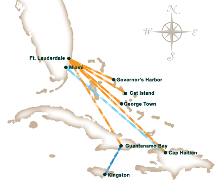lynx air destinations map