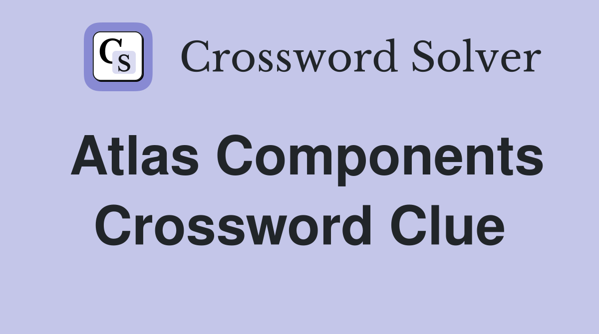 crossword clue components