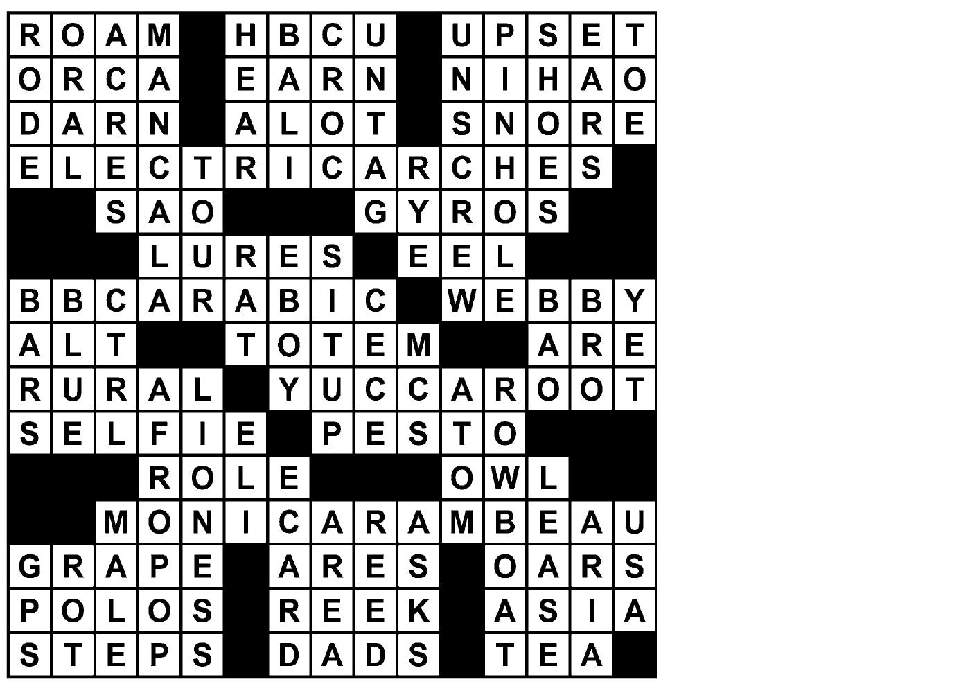 usa today crossword answers