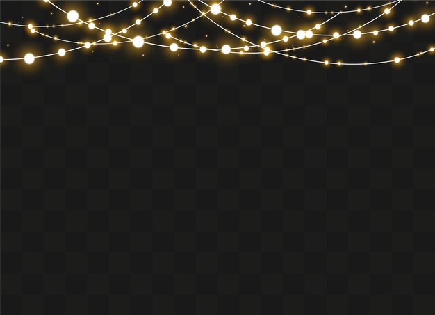 hanging string lights transparent background