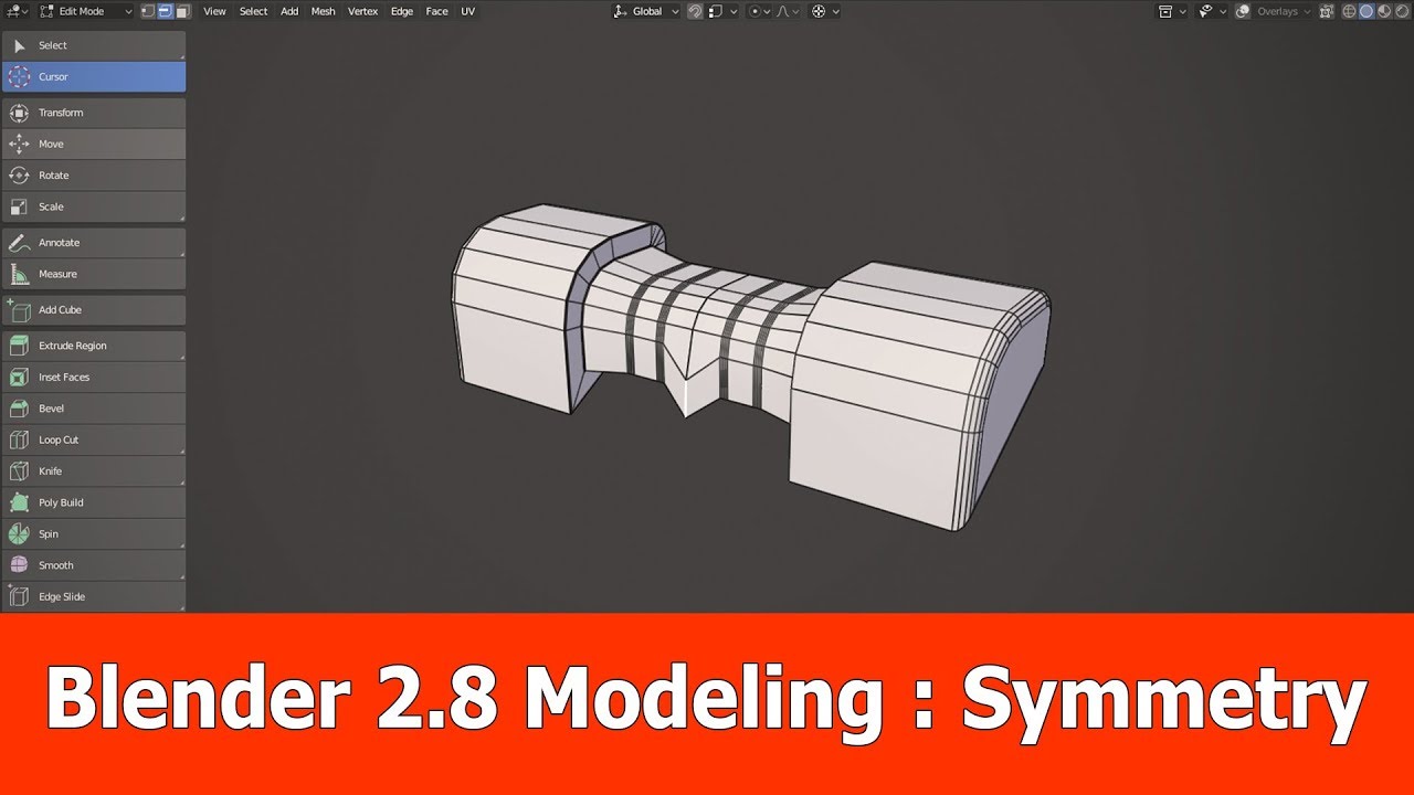 how to turn on symmetry in blender