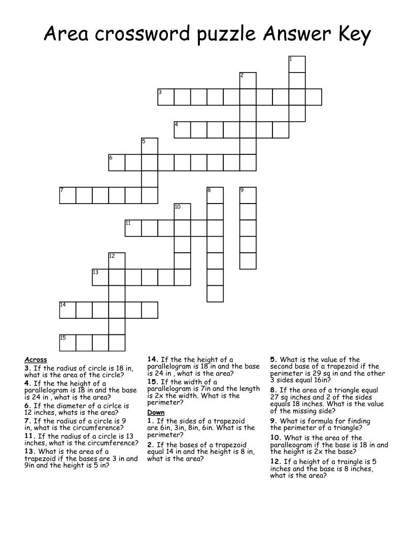 area crossword clue