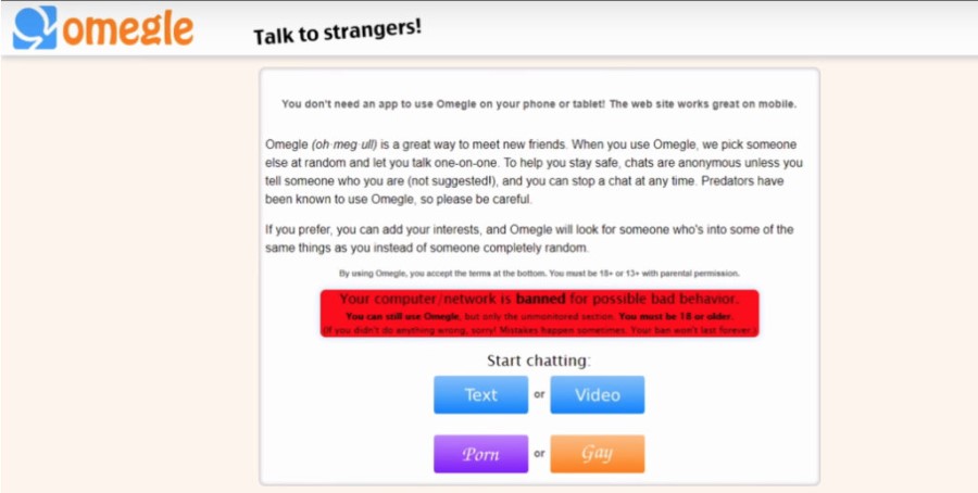 how to get unbanned omegle