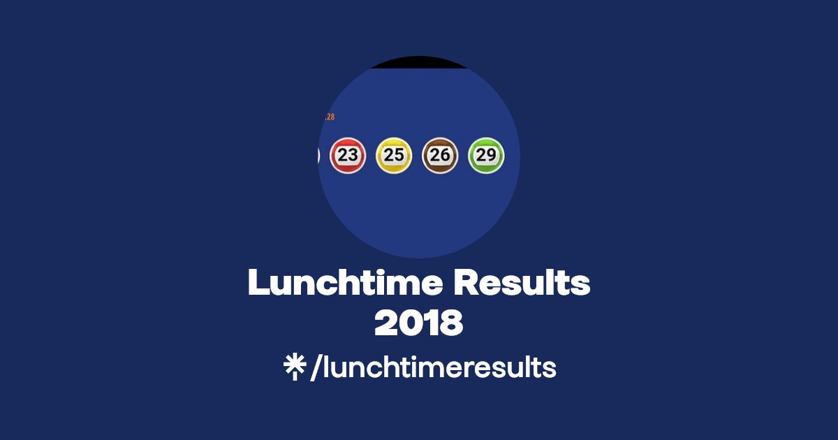 lunchtime results 2018