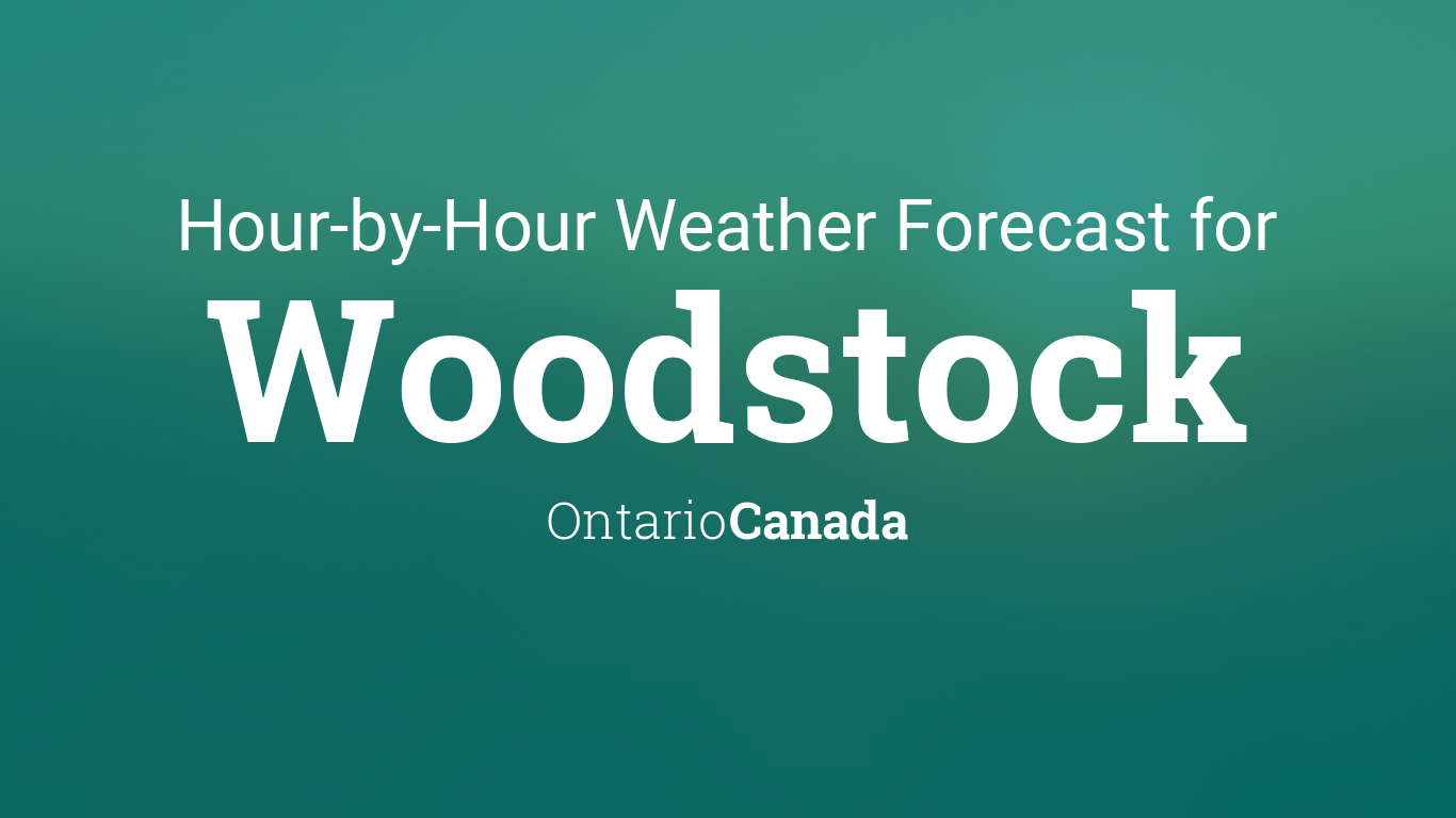 weather network woodstock ontario hourly