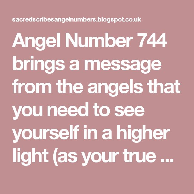 744 angel number meaning love