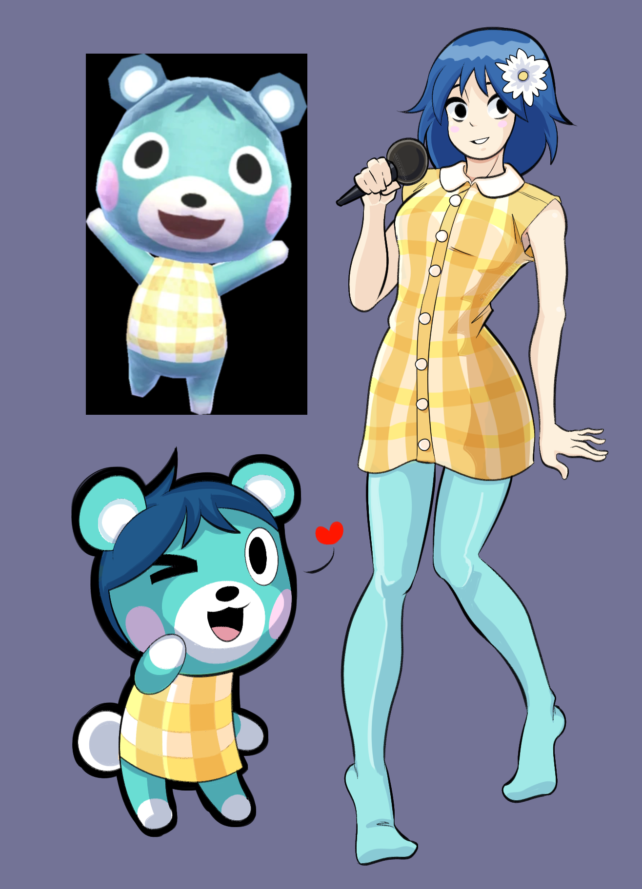 blue bear animal crossing