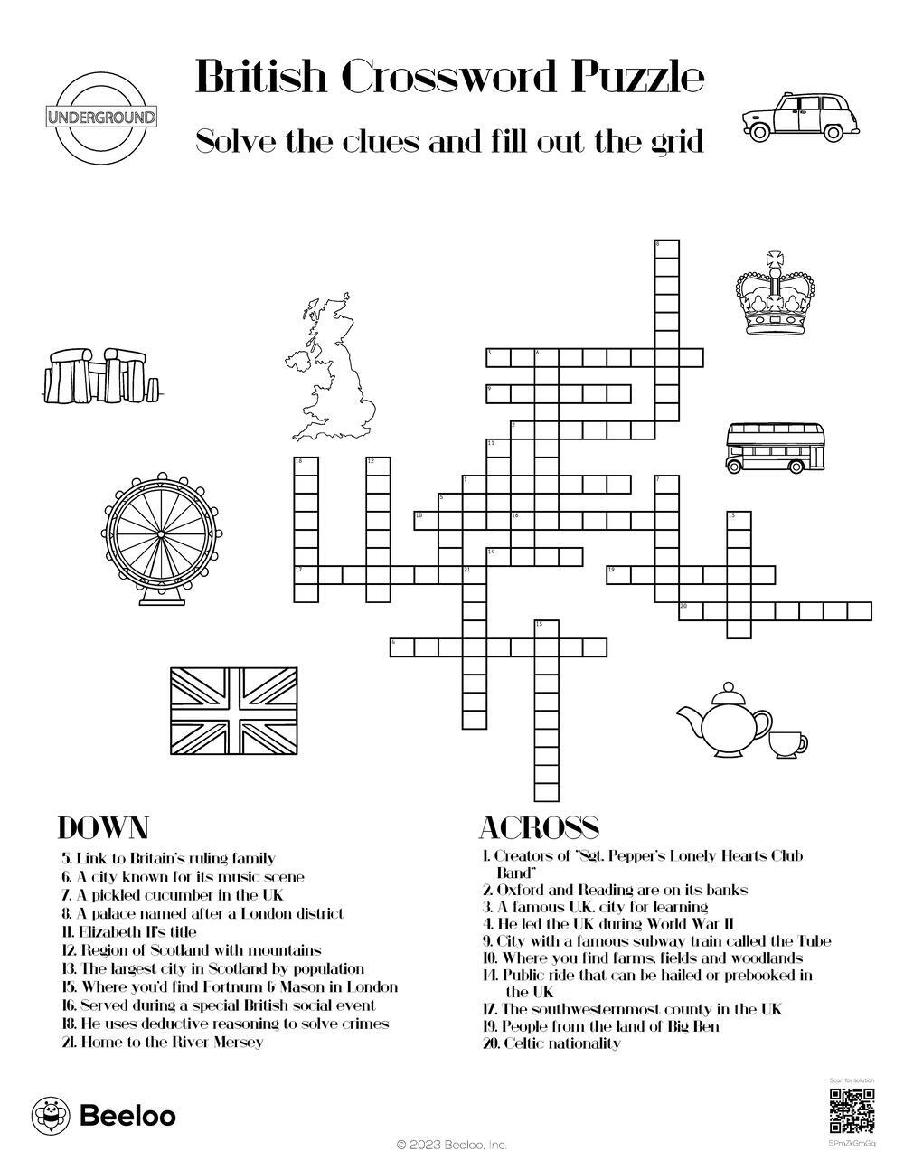 london district crossword