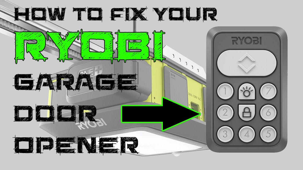 ryobi garage door opener issues