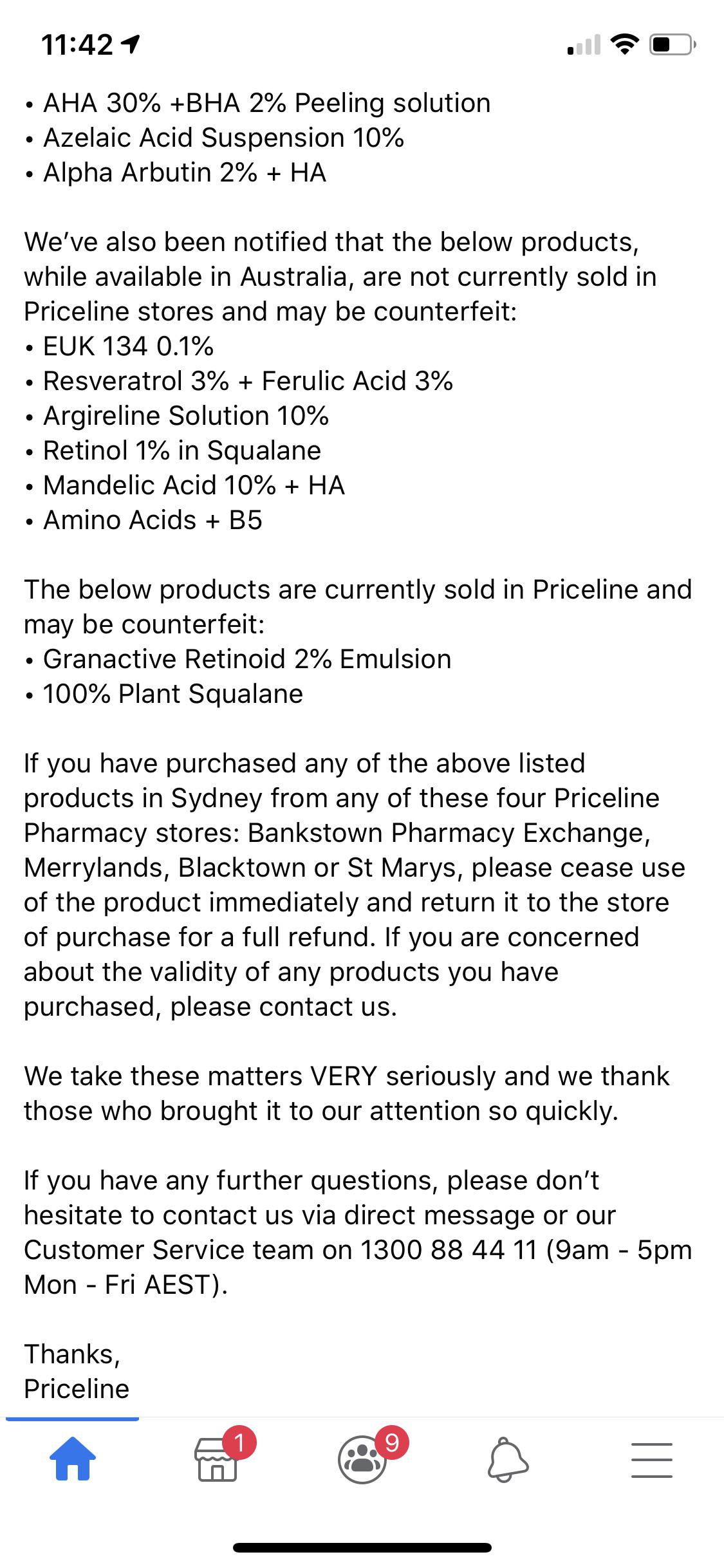 priceline return policy in store