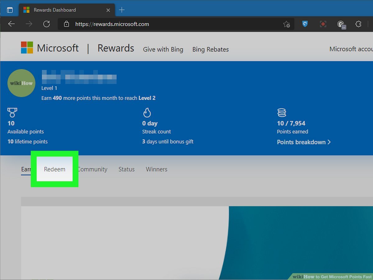 how to get microsoft reward points fast