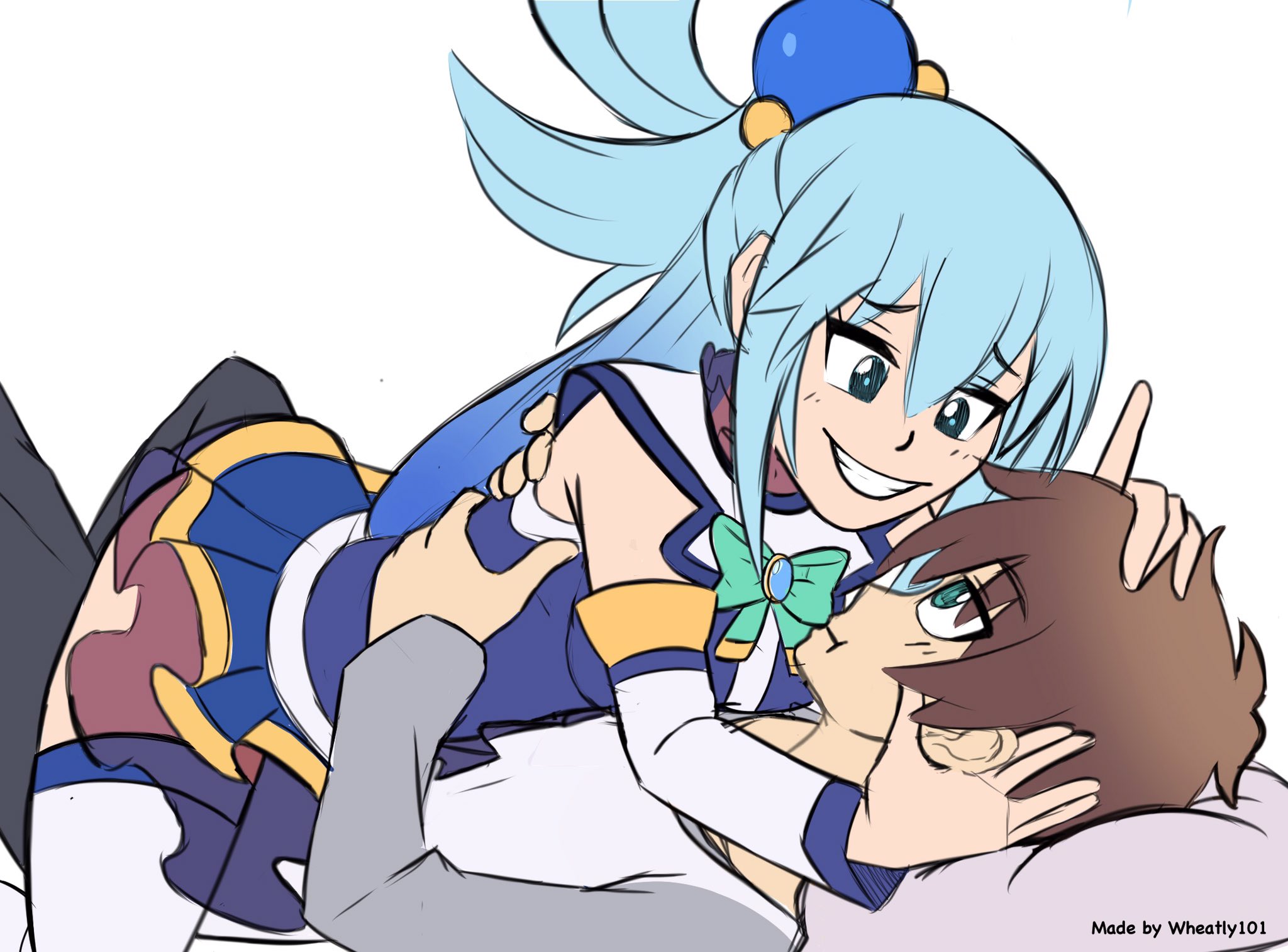 aqua x kazuma