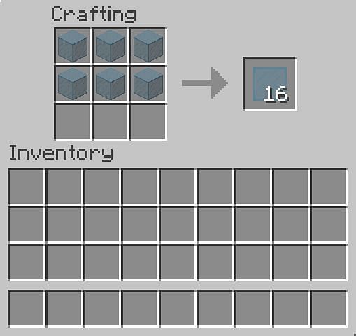 minecraft glass pane recipe